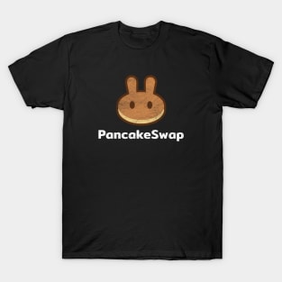 PancakeSwap CAKE Crypto Coin White Letters Vintage T-Shirt